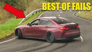 BEST OF CAR FAILS CLOSE CALLS KARENS POLICE 2024  BMW M Audi RS AMG Lamborghini [upl. by Eilrahc96]