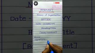 Notice Writing format  notice writing kaise likhate hain  notice writing class 12 [upl. by Aneeuqal]