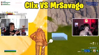 Clix and IShowSpeed VS MrSavage amp Stable Ronaldo 2v2 TOXIC Realistic PvP [upl. by Aynotal]