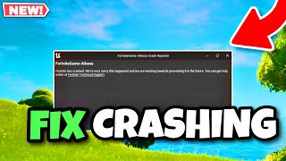 How To Fix Fortnite Crashing On Pc 2024 New Fix 🛠️ [upl. by Beisel115]