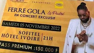 FERRE GOLA ABIDJAN CÔTÉ DIVOIRE ARRIVÉE YA GROUPE DE KINSHASA AÉROPORT TOMBER AVEC LES GOLOIS [upl. by Narrad]