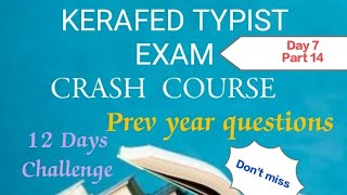 KERAFED TYPIST CRASH COURSE DAY 7 PART 14 kerafed typist examination masteringedutech word [upl. by Maybelle838]