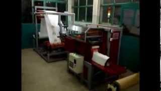 Automatska masina za proizvodnju papirnih kesa  Automatic machine for paper bags  JUGONATRON [upl. by Barret]