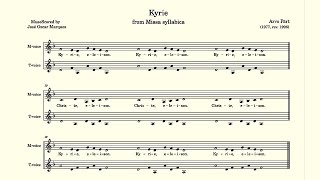 Arvo Pärt Kyrie from Missa syllabica [upl. by Alidus]