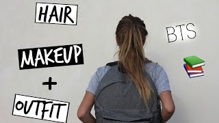 GRWM  BTS Hair Makeup  Outfit [upl. by Saxela293]