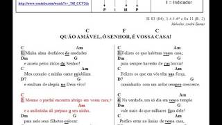 SALMO 83 84 QUÃO AMÁVEL Ó SENHOR É VOSSA CASA CIFRAS na Descrição [upl. by Phineas]