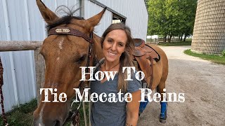 How To Tie Mecate Reins To Your Saddle [upl. by Mount]