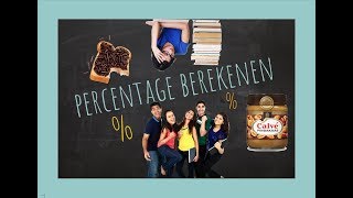 Procenten 2 Percentage berekenen [upl. by Survance]