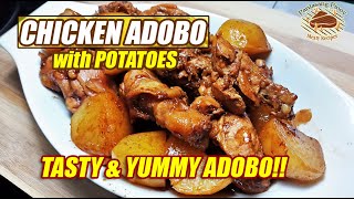 CHICKEN ADOBO WITH POTATOES 🥔 ANG PABORITONG CHICKEN ADOBO NA MAY PATATAS [upl. by Methuselah]