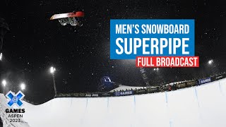 Monster Energy Men’s Snowboard SuperPipe FULL COMPETITION  X Games Aspen 2023 [upl. by Anirehs]