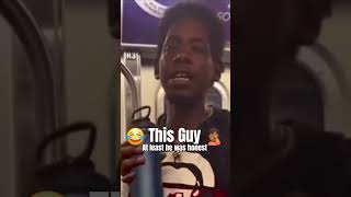 Guy on train asks for 🥦 Follow HakiOfficialviralvideo subway funny [upl. by Adlemi129]