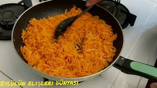 HAVUÇ TARATOR 😋🤤YOĞURTLU CEVİZLİ HAVUÇ SALATASI CARROT SALAD WİTH YOGURT 😋 [upl. by Corbett]