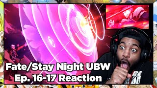 THE LANCER VS ARCHER FINALE IS HERE FateStay Night Unlimited Blade Works Episode 1617 Reaction [upl. by Nawuq]