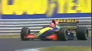 Ukyo Katayama 1992 Hungarian GP Qualifying [upl. by Adeline]