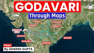 Why Godavari is called Dakshin Ganga Godavari amp Tributaries  UPSC Prelims amp Mains GS1 [upl. by Brinn]