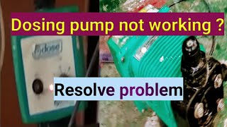 Dosing pump not working  pump repair  Sonu Jha [upl. by Lellih650]