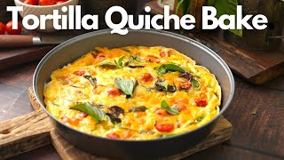 Tortilla quiche bakeMust try Quickest amp Easiest tortilla pizza ever [upl. by Higginbotham]