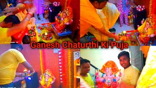 Day  1  Ghar aaye aaj Ganpati Bappa  Ganesh chaturthi ki Puja Vineet Vlog [upl. by Riedel]