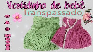 Vestidinho de croche para bebe  parte 1 [upl. by Fennelly831]