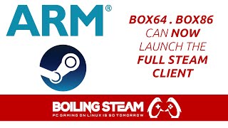 Box64  Box86 Can Now Launch the Full Linux Steam Client on ARM Hardware [upl. by Amaryl]