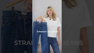 How to style straight leg jeans 4 easy outfits [upl. by Melloney658]