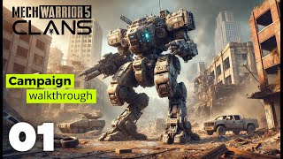 MechWarrior 5 Clans Campaign Walkthrough Ep 1 – Into the Clan Wars [upl. by Yrod602]