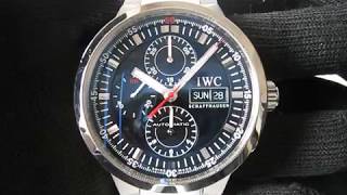 IWC GST Rattrapante Split Second Automatic Chronograph Stainless Steel ref3715018 Function Testing [upl. by Animrelliug]