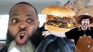 Reviewing MrBeast BEAST STYLE Burger and Fries [upl. by Edwin456]