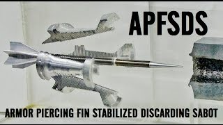 APFSDS long rod penetrator animation and slow motion impacts [upl. by Almeria]