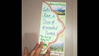 Travel Brochure of Arunachal Pradesh  Handmade brochure design for School Project By 10th student [upl. by Abelard314]