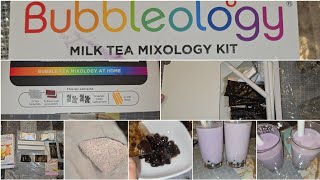 Is This The Best Bubble Tea Kit 🧋🤔  Bubbleology Taro Milk amp Brown Sugar Milk Tea Yum 😋🧋 [upl. by Retsek808]