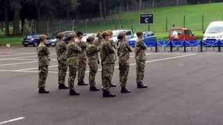 Staffordshire and West Midlands NS ACF  B Company Drill Team Display  Warcop 2014 [upl. by Ecenaj]