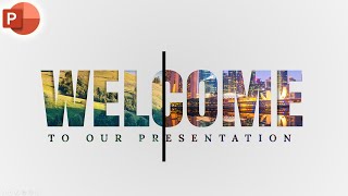 Motion Change Animated WELCOME Slide Design In PowerPoint [upl. by Vincenty682]