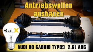 Antriebswelle defekt Geräusche und Ausbau Audi 80 B4 26L ABC Motor [upl. by Attevaj810]