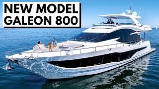 LARGEST EVER BUILT GALEON 800 FLY Brand New Model Motor Yacht Tour amp Specs [upl. by Eustis]