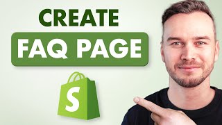 How to Create a FAQ Page in Shopify  Step by Step [upl. by Mandelbaum]