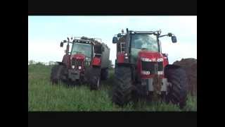 transports de composts avec remorque fliegl et Massey Ferguson 7485 et 8650 [upl. by Floridia]