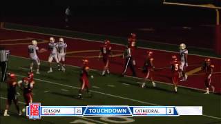 Folsom WR Parker Boone 30 yd TD catch vs Cathedral Catholic [upl. by Archy]