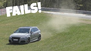 Audi RS3s LOVE to Understeer on the Nürburgring [upl. by Harihat930]