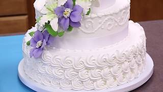 How To Make Your Own Buttercream Wedding Cake  Part 1  Global Sugar Art [upl. by Janos]