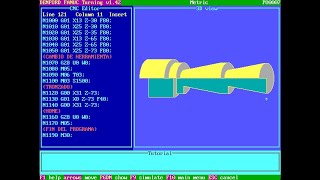 Curso CNC FANUC  Clase 11 Práctica 7 Torneado Cónico Invertido [upl. by Wentworth]