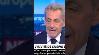 Nicolas Sarkozy  quotNous ne sommes quau début de la crise migratoirequot shorts radio politique [upl. by Grete363]