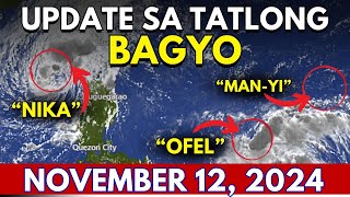 Lagay Ng Panahon Nov 12 2024  Weather Update  Pagasa Weather Update Today [upl. by Vorster]