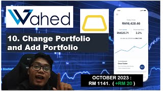 Wahed Invest  Change Portfolio and Add Portfolio [upl. by Araed]