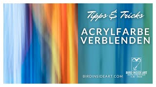 Acrylfarben einfach verblenden Farben verblenden Acryl Tipps amp Tricks Acryl malen für Anfänger [upl. by Iturk938]