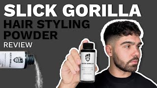 Slick Gorilla Hair Styling Powder  Product Review [upl. by Yelehsa634]