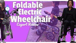 Folding Lightweight Electric Wheelchair Review [upl. by Wil599]