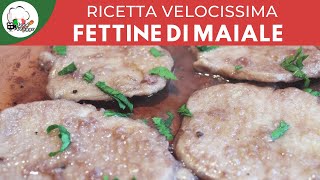 LONZA DI MAIALE AL VINO ROSSO IN 1 MINUTO  ricette veloci [upl. by Merilee]