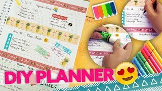 DIY  FAÇA SUA PRÓPRIA AGENDA E PLANNER [upl. by Eltsirhc]