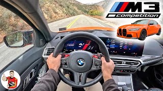 The 2023 BMW M3 Competition xDrive is an M Car Masterpiece POV Drive Review [upl. by Algy]